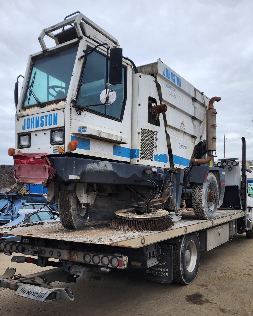 Scrap car removal on Ladner Trunk Road in Delta