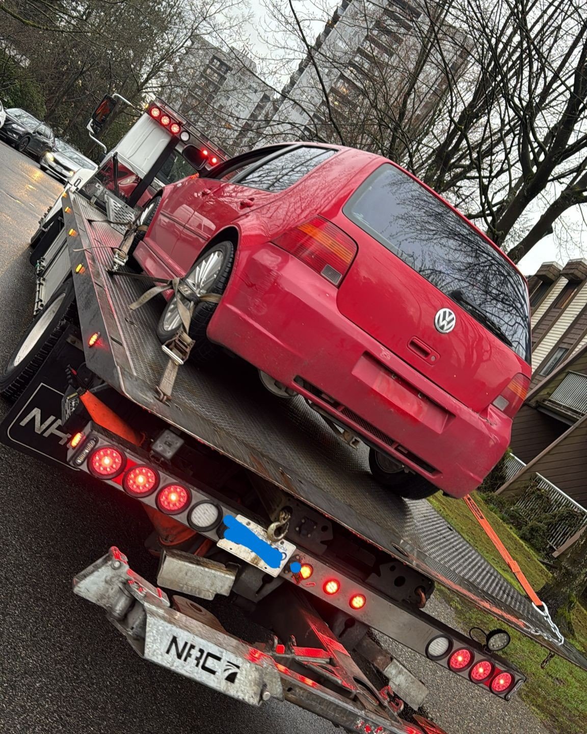 Old car recycled at a licensed Delta facility